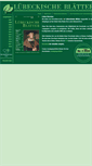Mobile Screenshot of luebeckische-blaetter.info